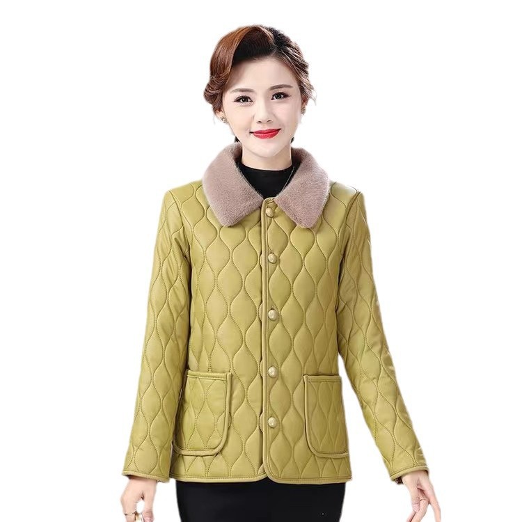 Women's winter jacket, quilted, for mothers, elegant