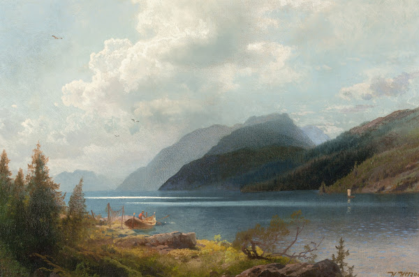Mountain Lake Sagne Fjord Norway