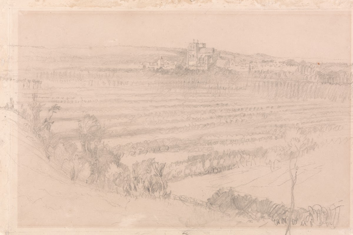 Distant View of Saint Wulfran Abbeville