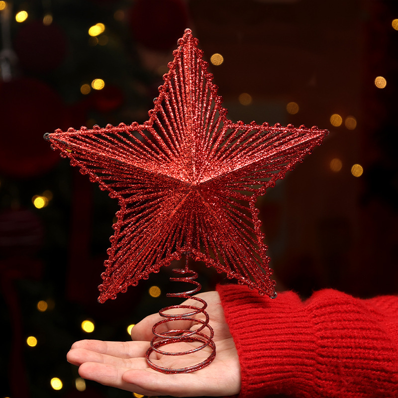 Leuchtende Weihnachtsbaum-Spitze