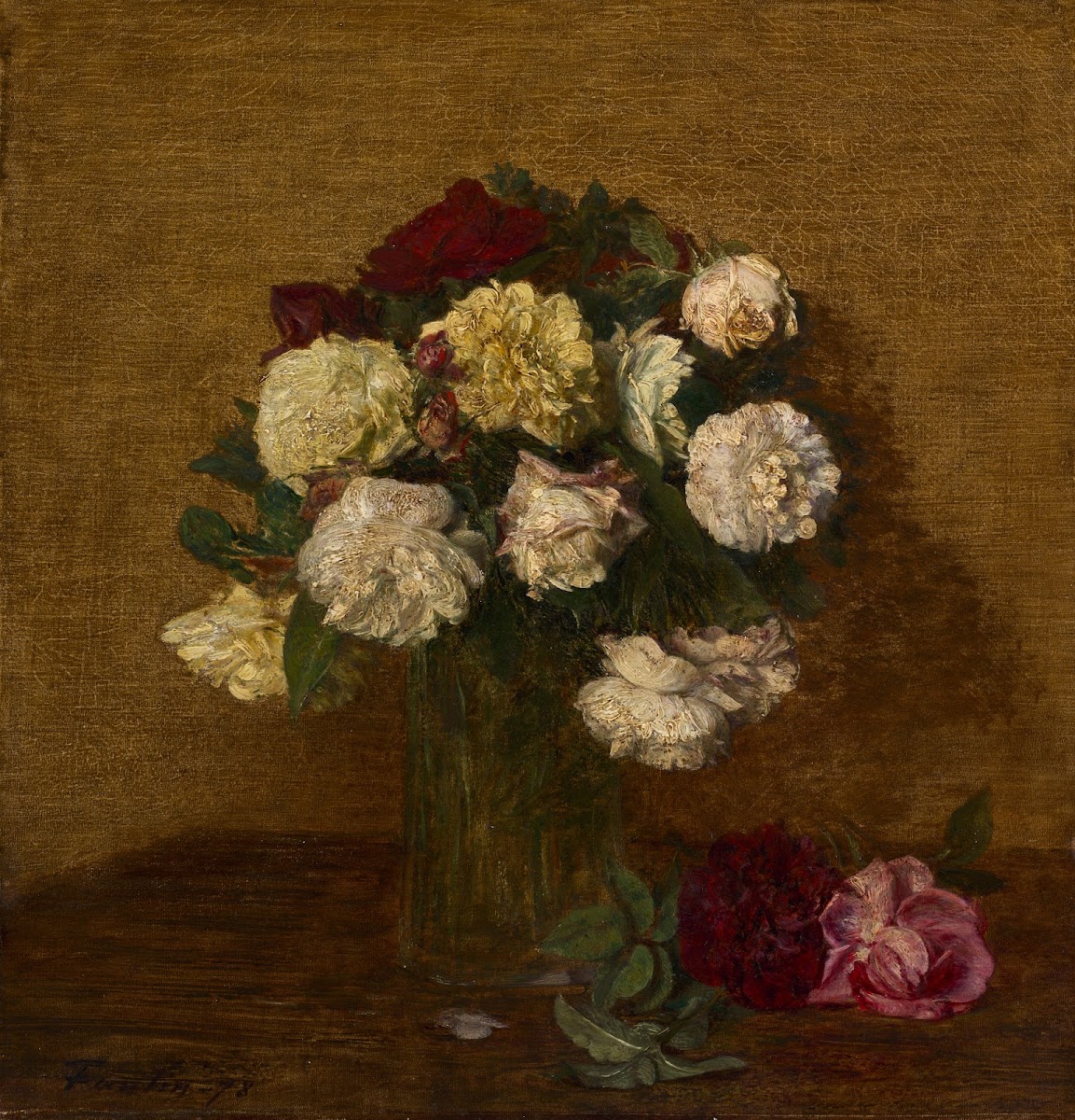 Roses In A Vase 1878