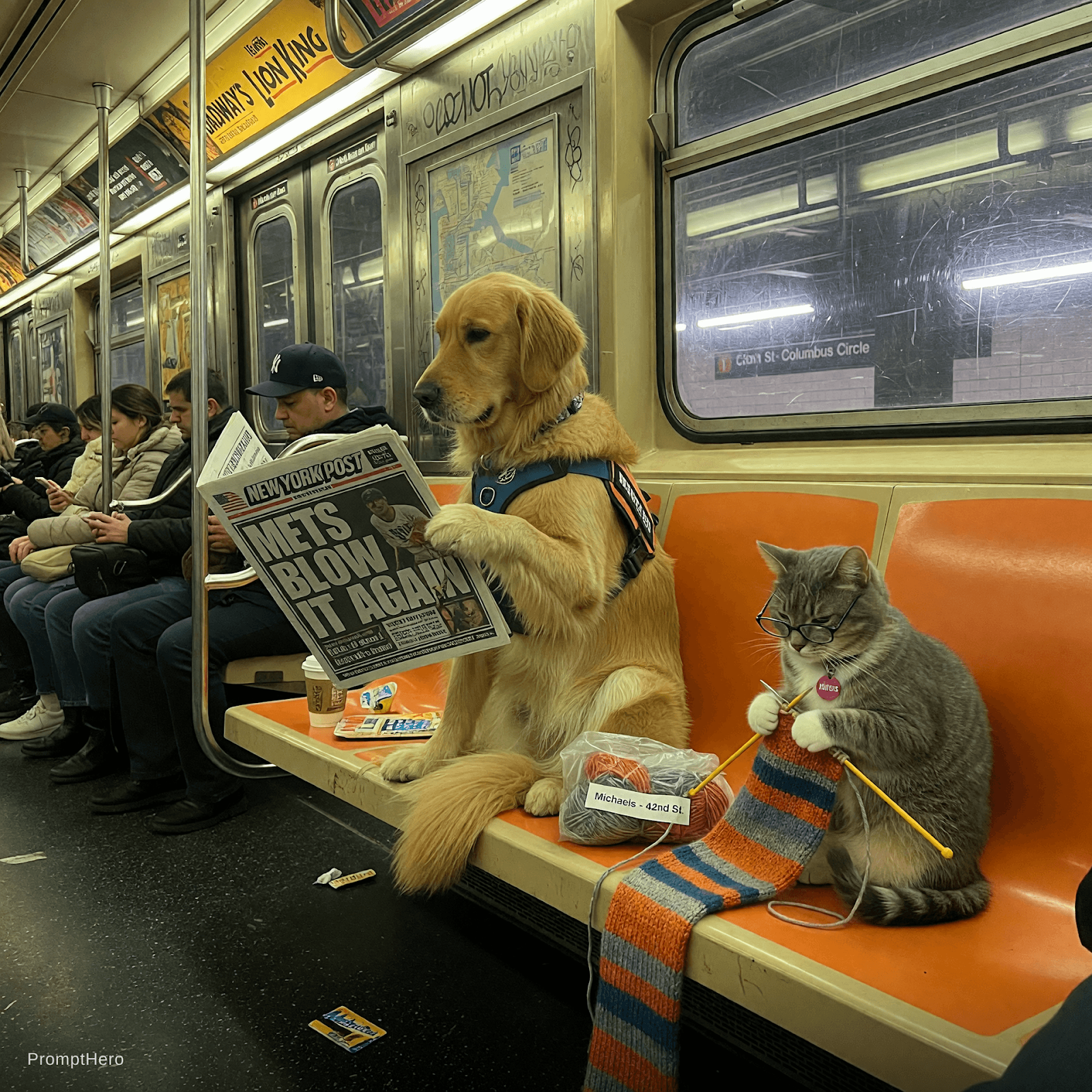 Un Golden Retriever leyendo el