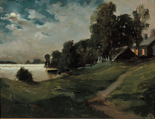 Villa at Haikko in the Moonlight 1880