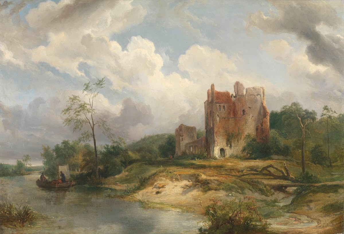 River Landscape with Ruin 1835