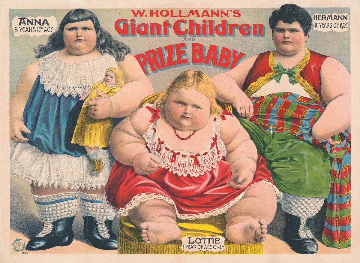 W Hollmanns giant children and prize baby 1902
