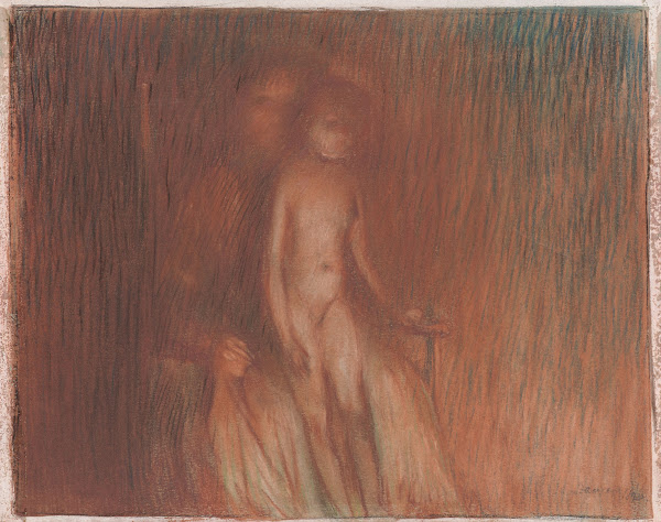 Mother and Child before a Fire 1893