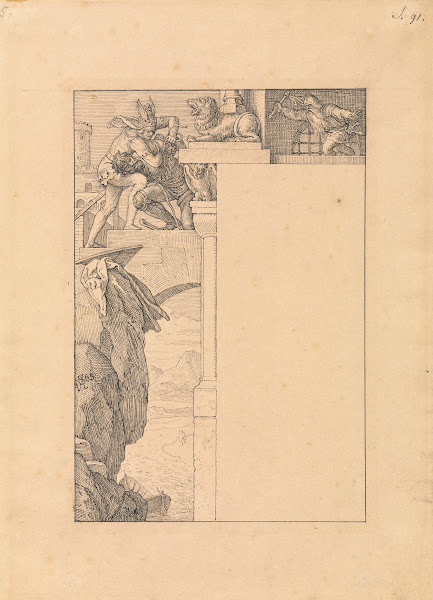 Siegfried Battles with the Gatekeeper as Alberich Approaches 1865