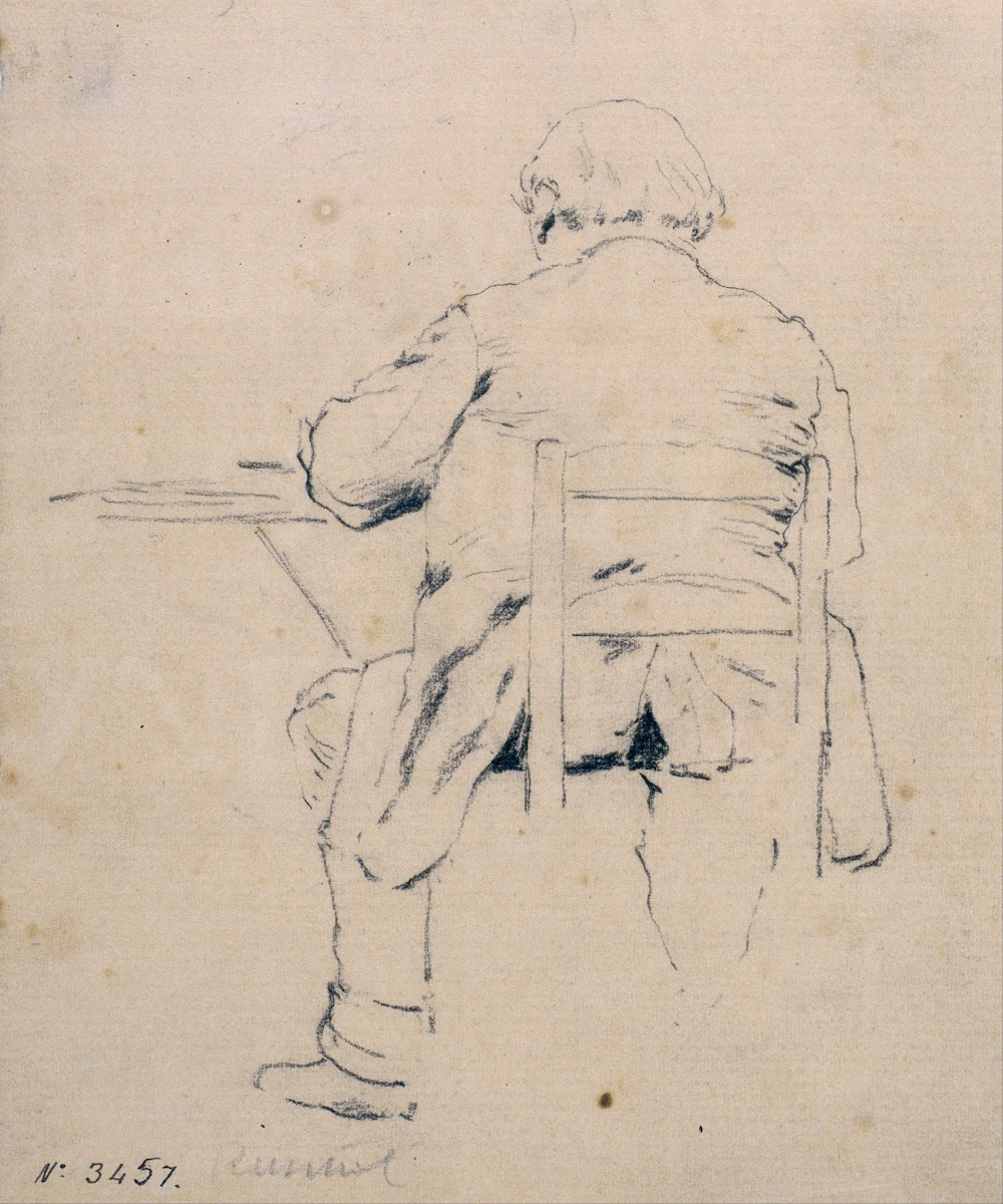 Seated Man from Behind 1880 1885