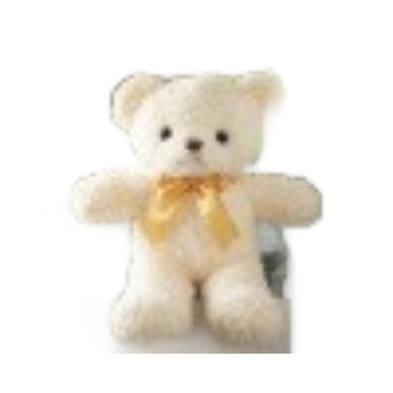 Plüsch-Teddybär mit Schleife, 25–30 cm