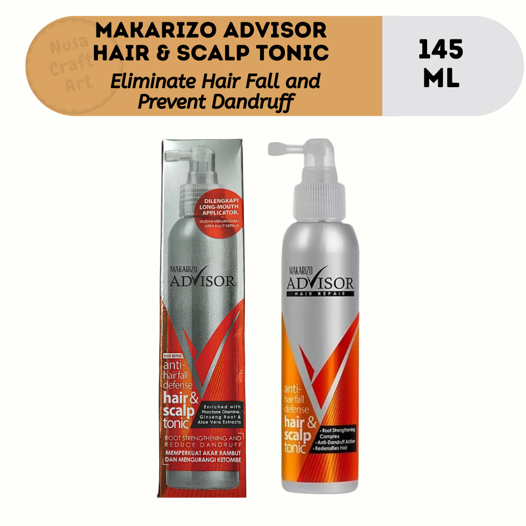MAKARIZO Advisor Anti Hair Fall Defense Prevent Dandruff Hair Scalp Tonic 145ml