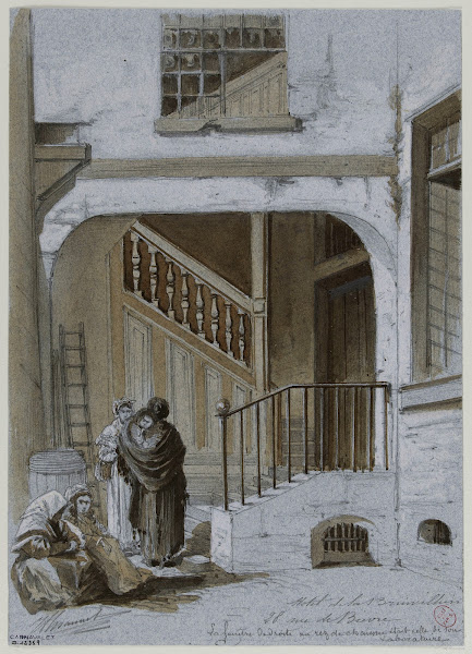 Escalier du 28 rue de Bièvre quartier Saint Victor 5ème arrondissement