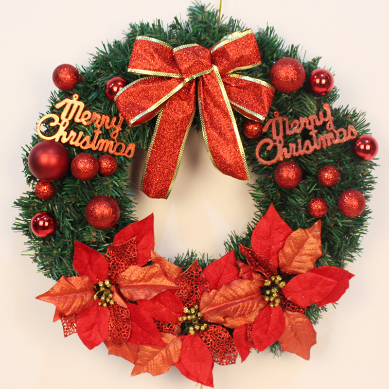 Festlicher Weihnachtskranz, handgefertigt