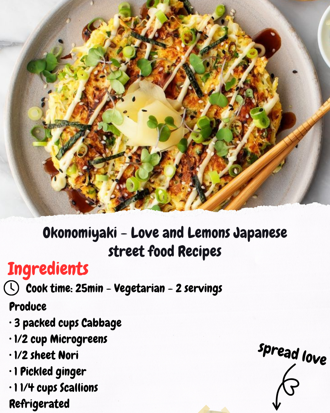 Okonomiyaki - Love and Lemons Japanese street food Recipes