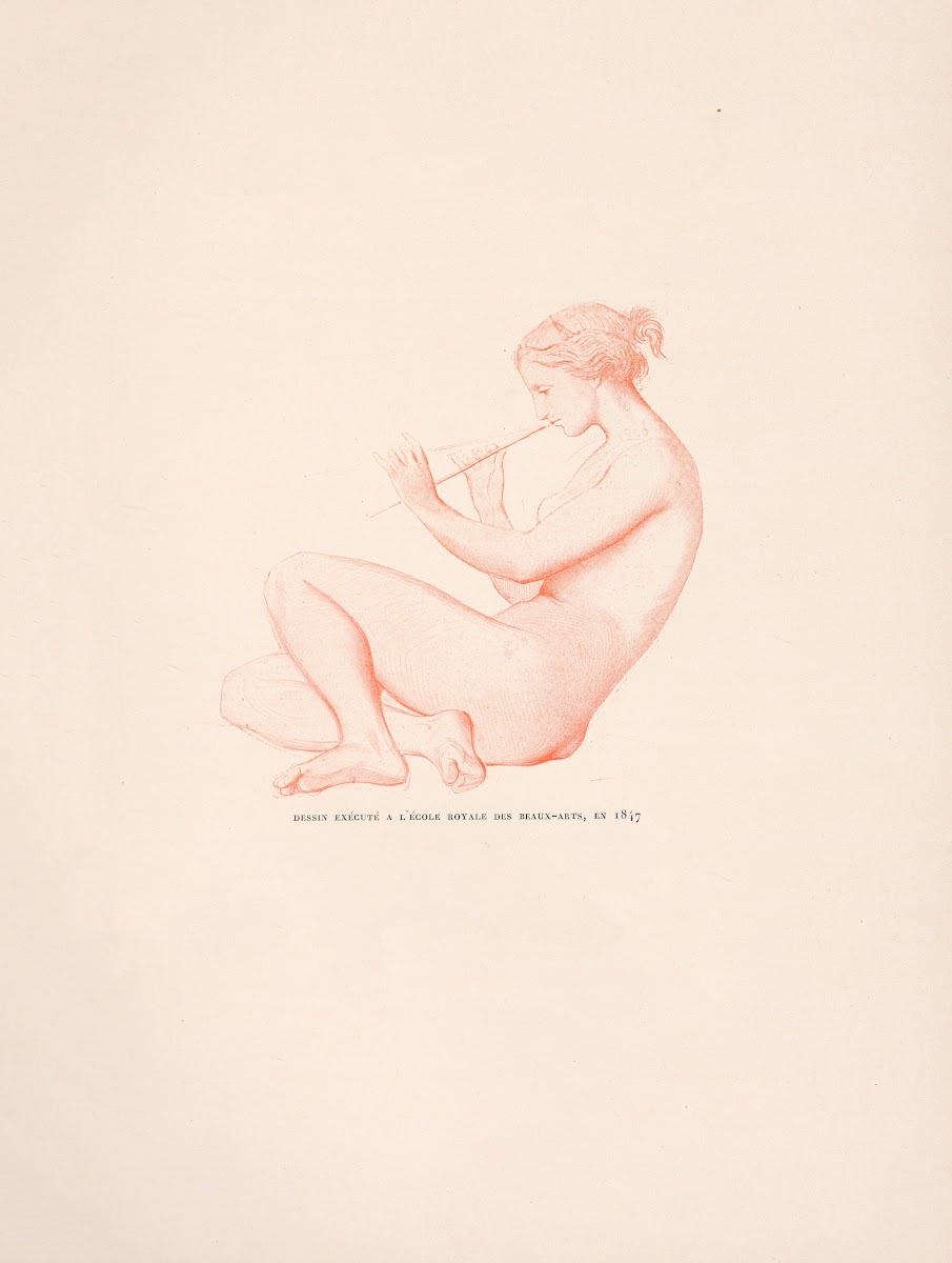 Dessin exècute à lÈcole royale des Beaux Arls en1847 19th century
