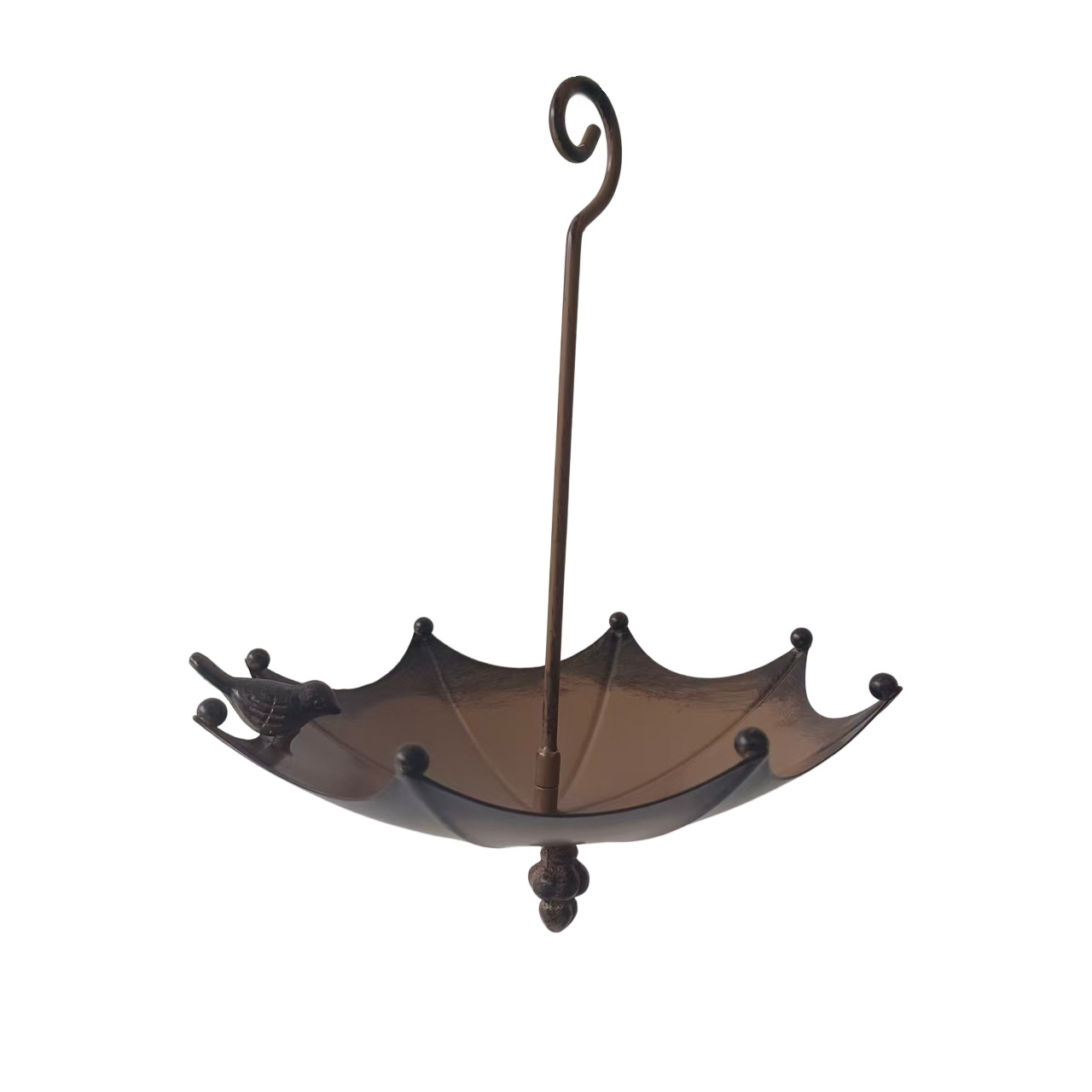 Umbrella-shaped iron birdhouse