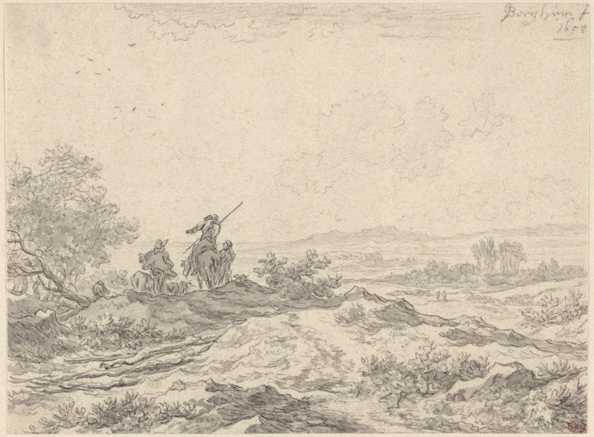 Dune Landscape with Shepherds 1652