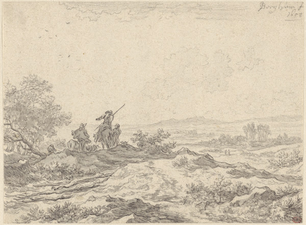 Dune Landscape with Shepherds 1652