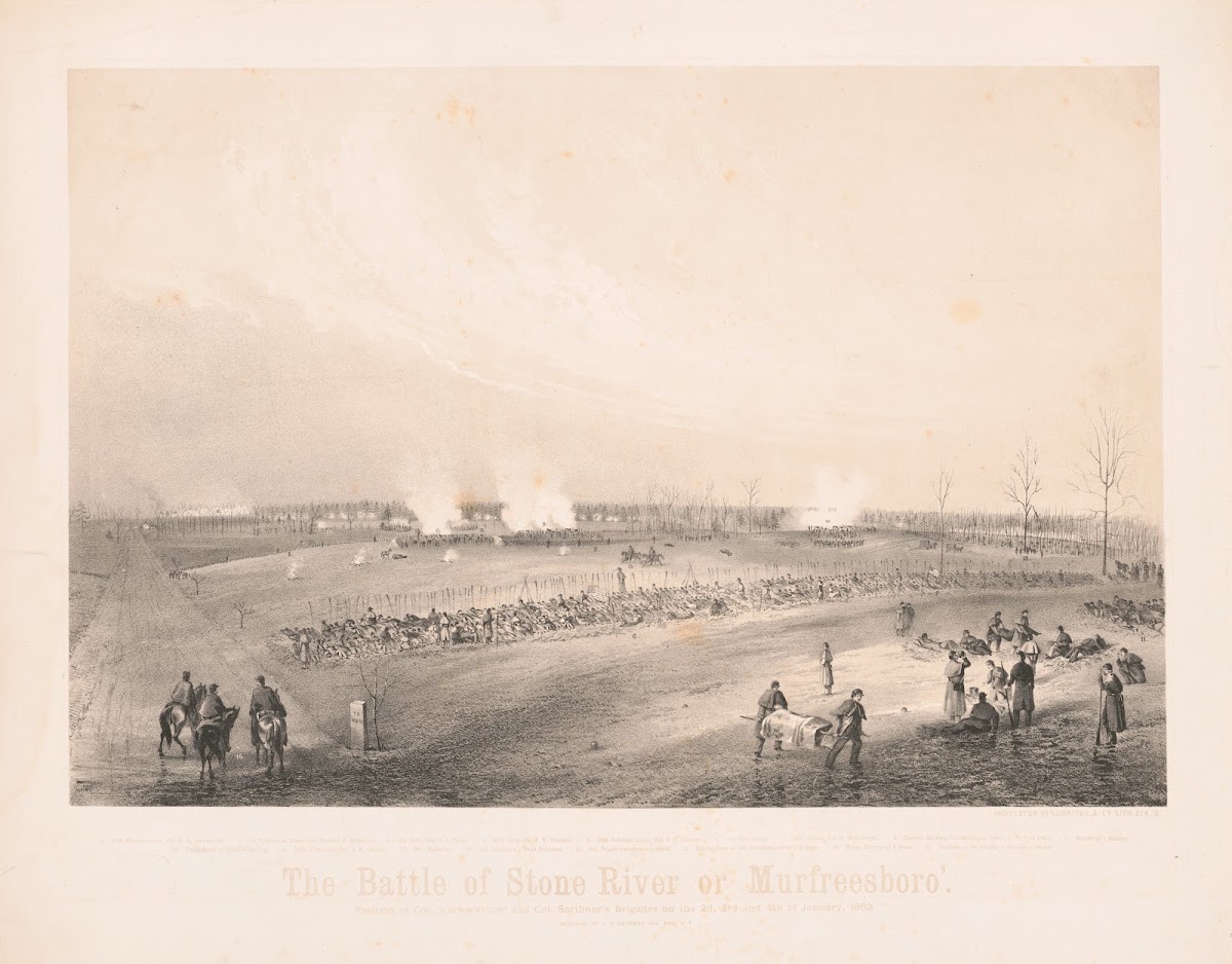 The battle of Stone River or Murfreesboro 19th century