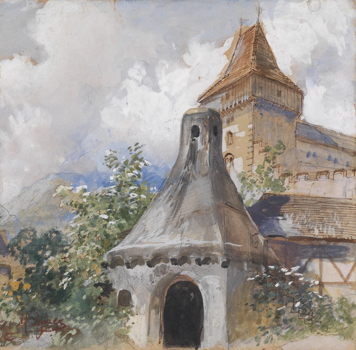 Burg und Dörrofen