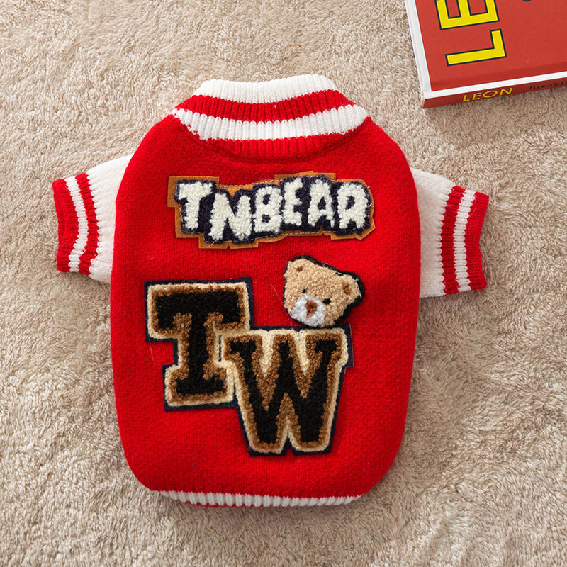 Padded Dog Coat with Cartoon Design