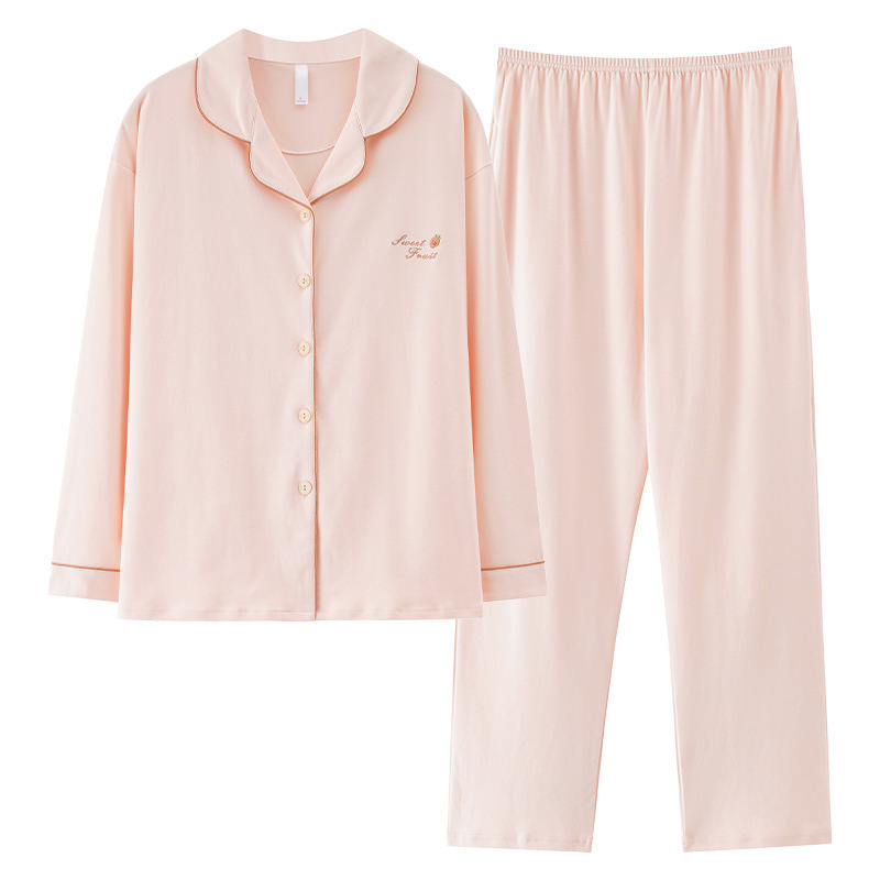 Damen-Pyjama-Set aus Baumwolle mit integrierten Pads