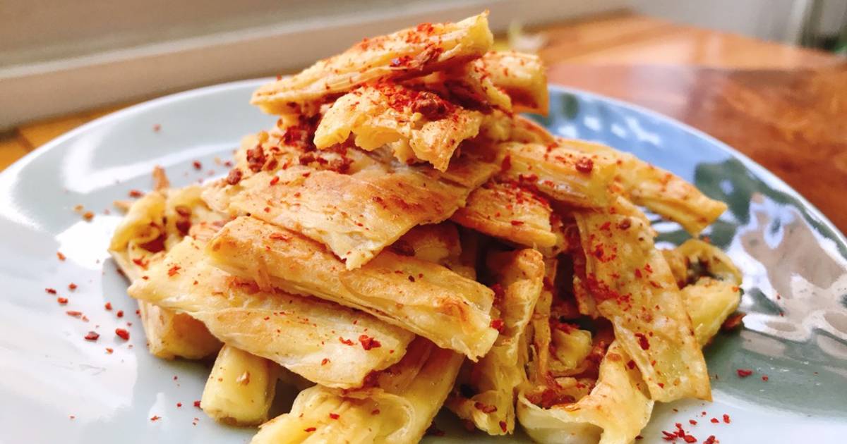 Tàu hủ ki tươi chiên riềng