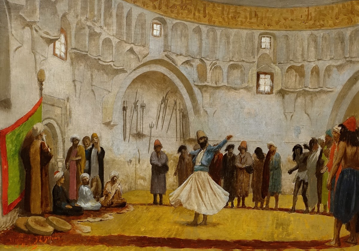 Sketch for Le derviche tourneur The Whirling Dervish c 1868 1889