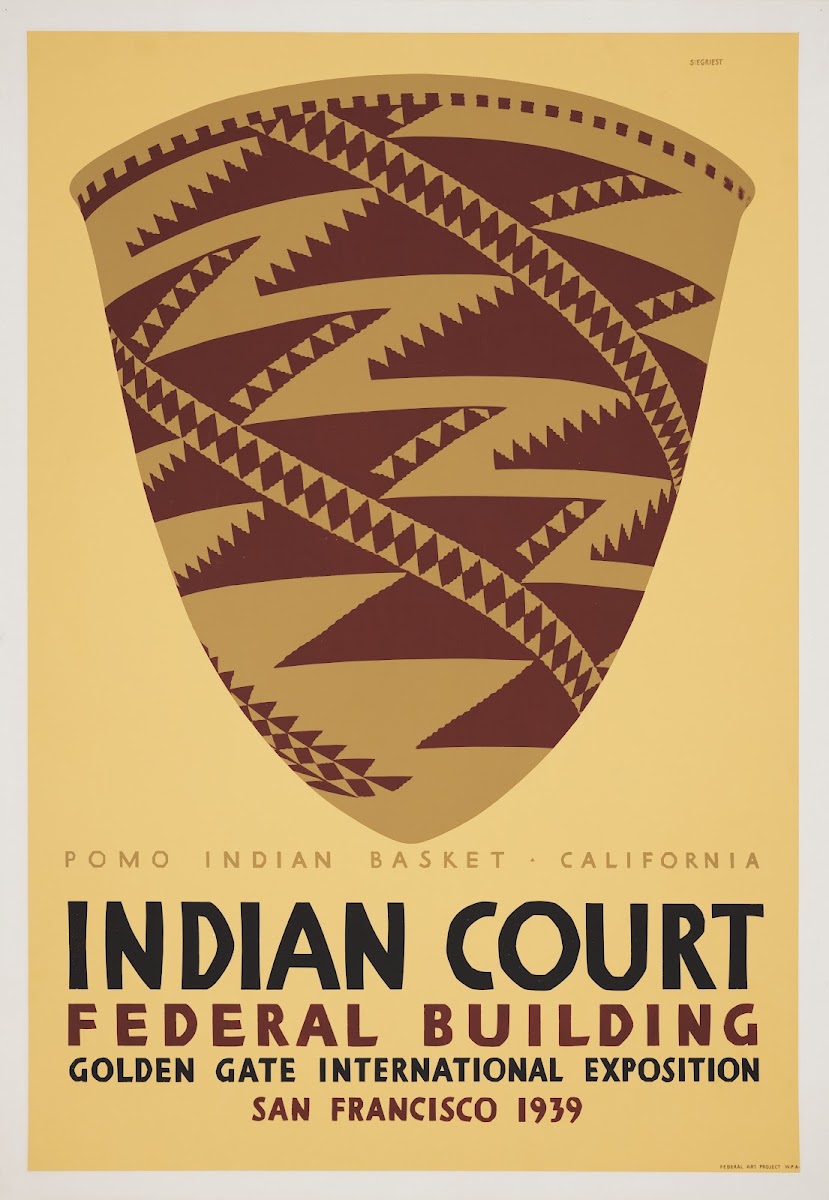 Pomo Indian basket California 1939