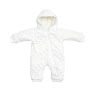 Children's overalls demi-season Twins Soul raincoat/fleece 12-18 mon white
