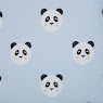 Bumper for baby crib Twins Panda 240 cm blue