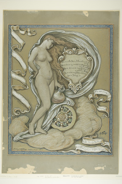 Figure Study for Rubaiyat of Omar Khayyam c 1884