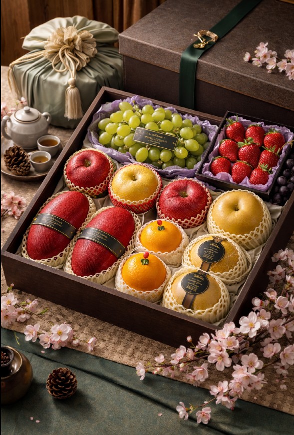 프리미엄 명절 선물세트 고급 연출 이미지