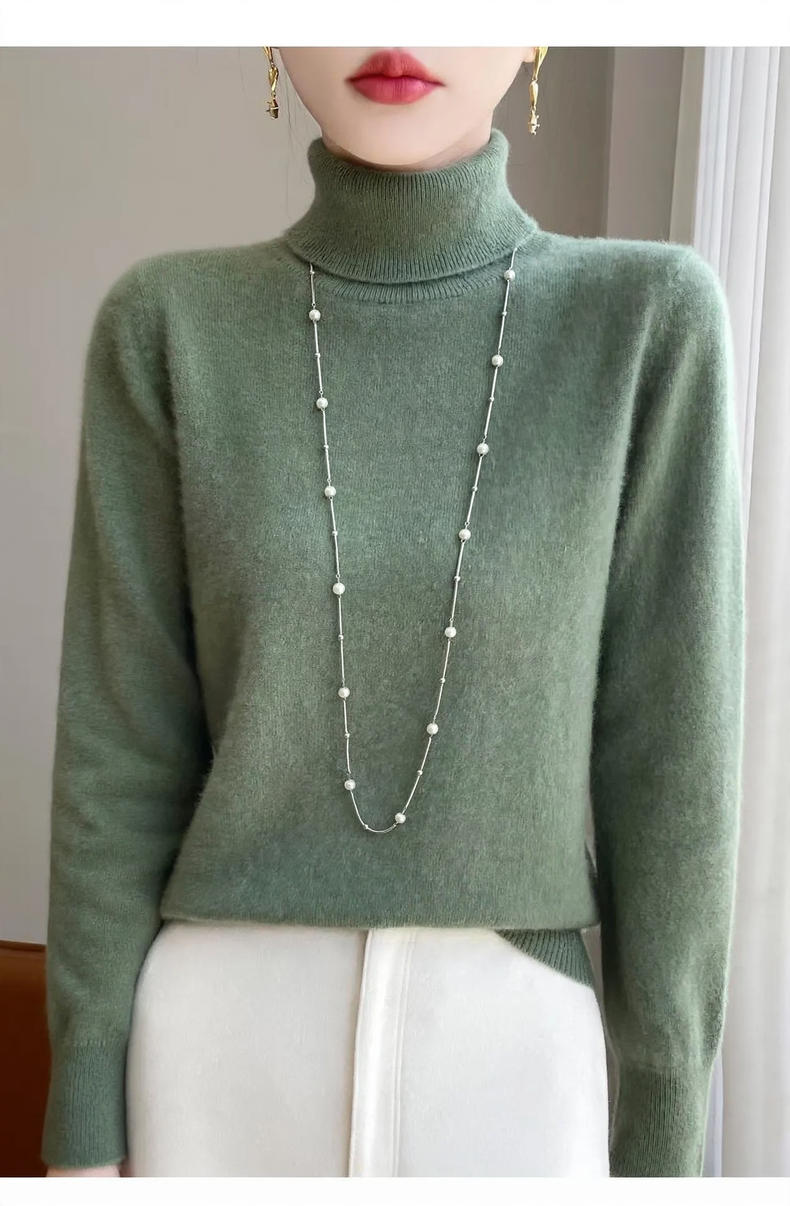 Women's Turtleneck Sweater made of Pure Wool
