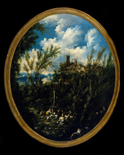 Worshippers at a Shrine Obje between 1655 and 1749