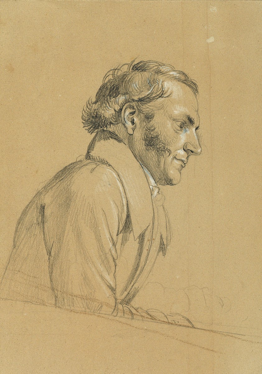 Männliche Studie zu Rückkehr des Kaisers Franz aus Pressburg before 1828