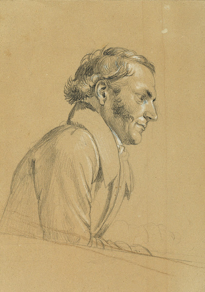 Männliche Studie zu Rückkehr des Kaisers Franz aus Pressburg before 1828