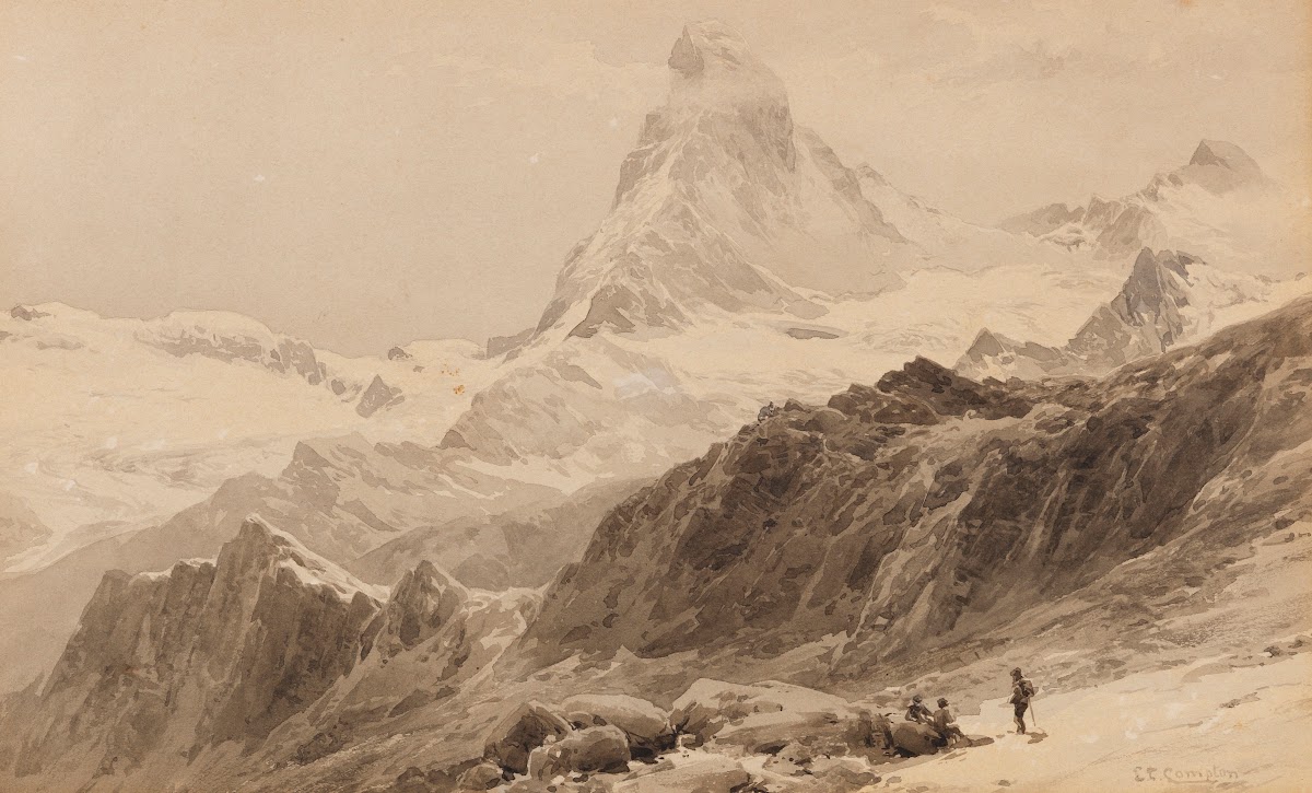 Das Matterhorn von der Triftkumme 1889