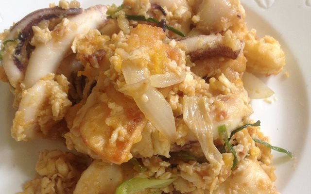 Mực Sốt Trứng Muối