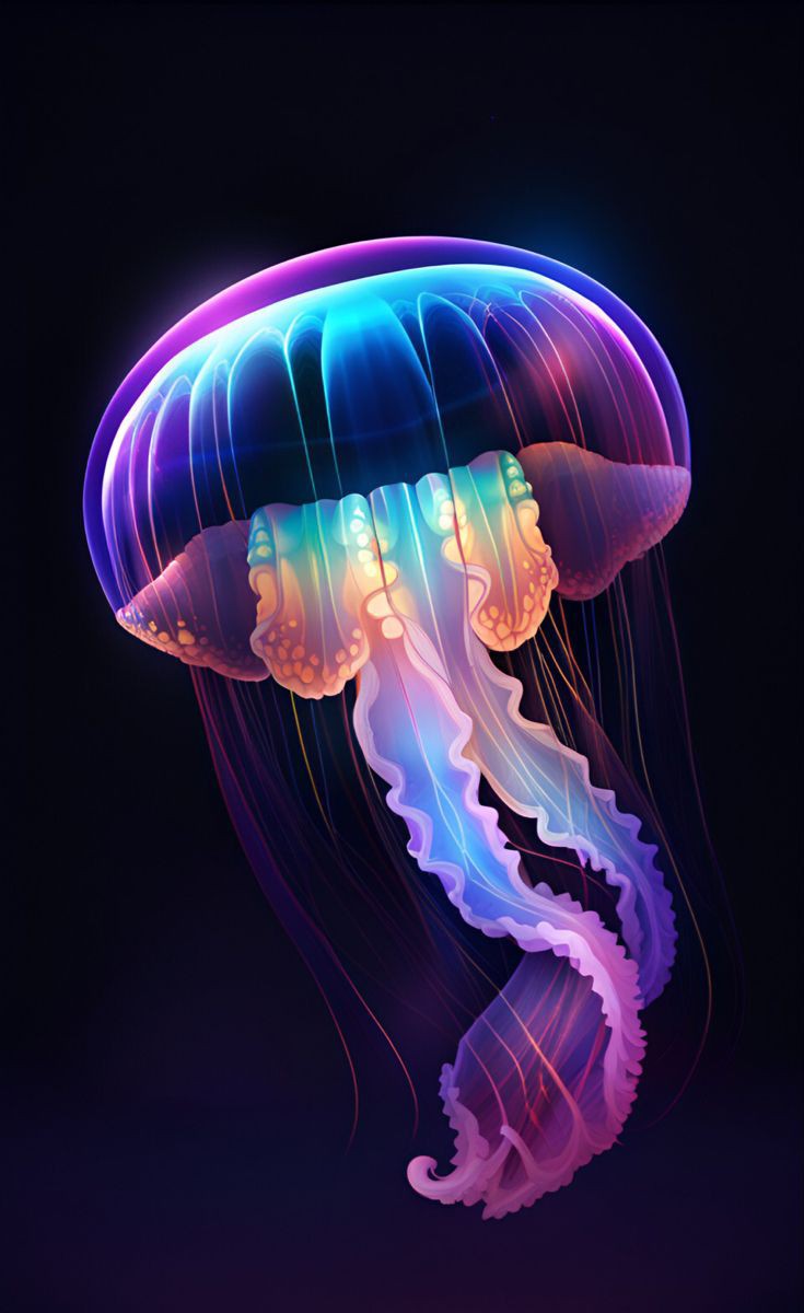 Glowing Jellyfish Picture