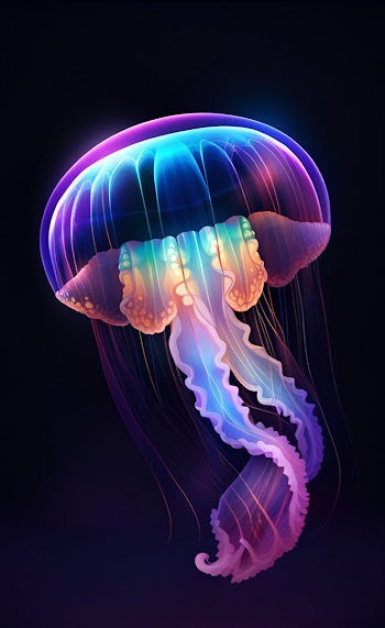 Glowing Jellyfish Picture