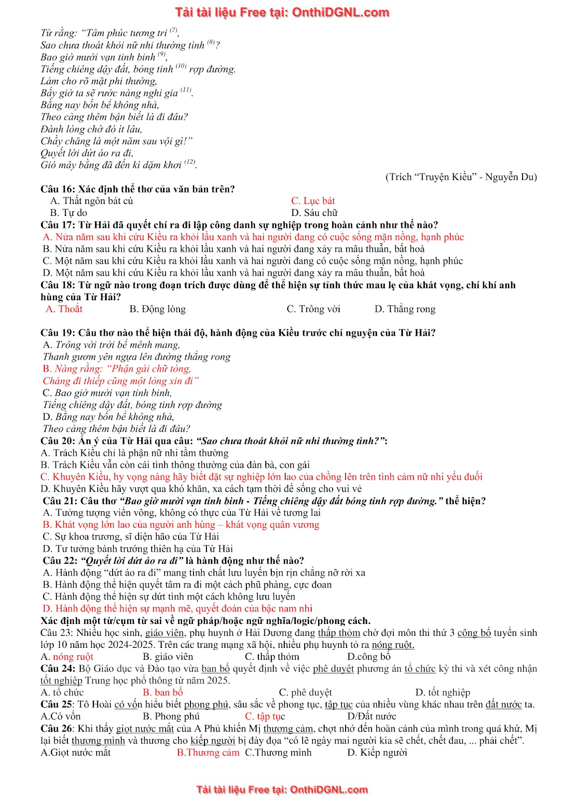 39 Đề ôn HSA - ĐỊnh tính