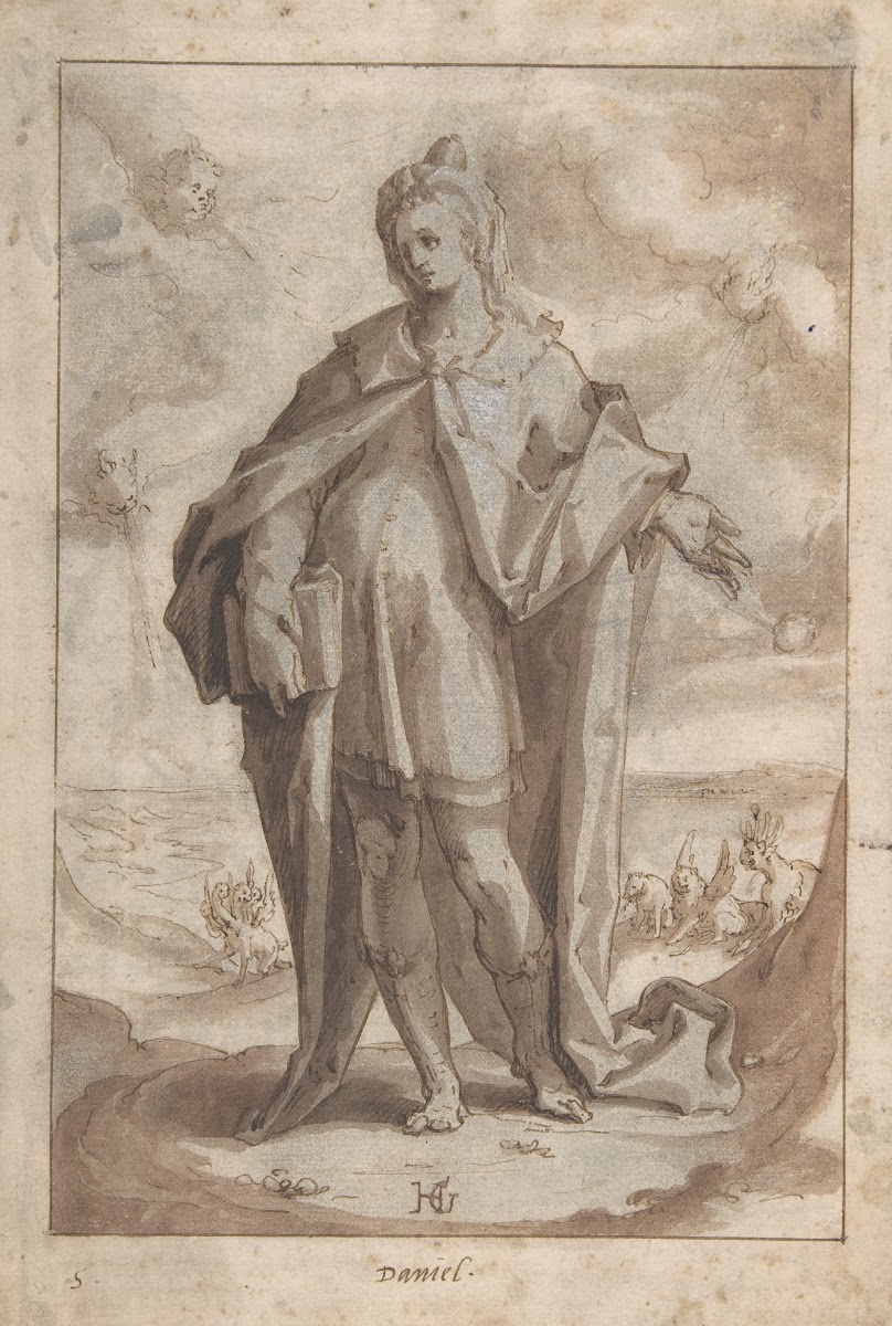 The Prophet Daniel in a Landscape late 16thearly 17th century