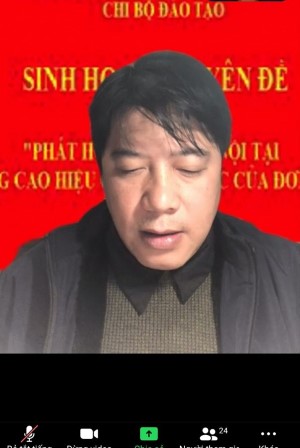 Chi bộ Đào tạo tổ chức sinh hoạt chuyên đề theo chủ điểm