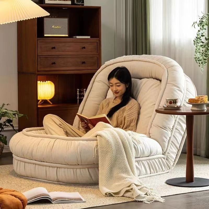 Klappsofa aus Kordstoff, Einzelsitz