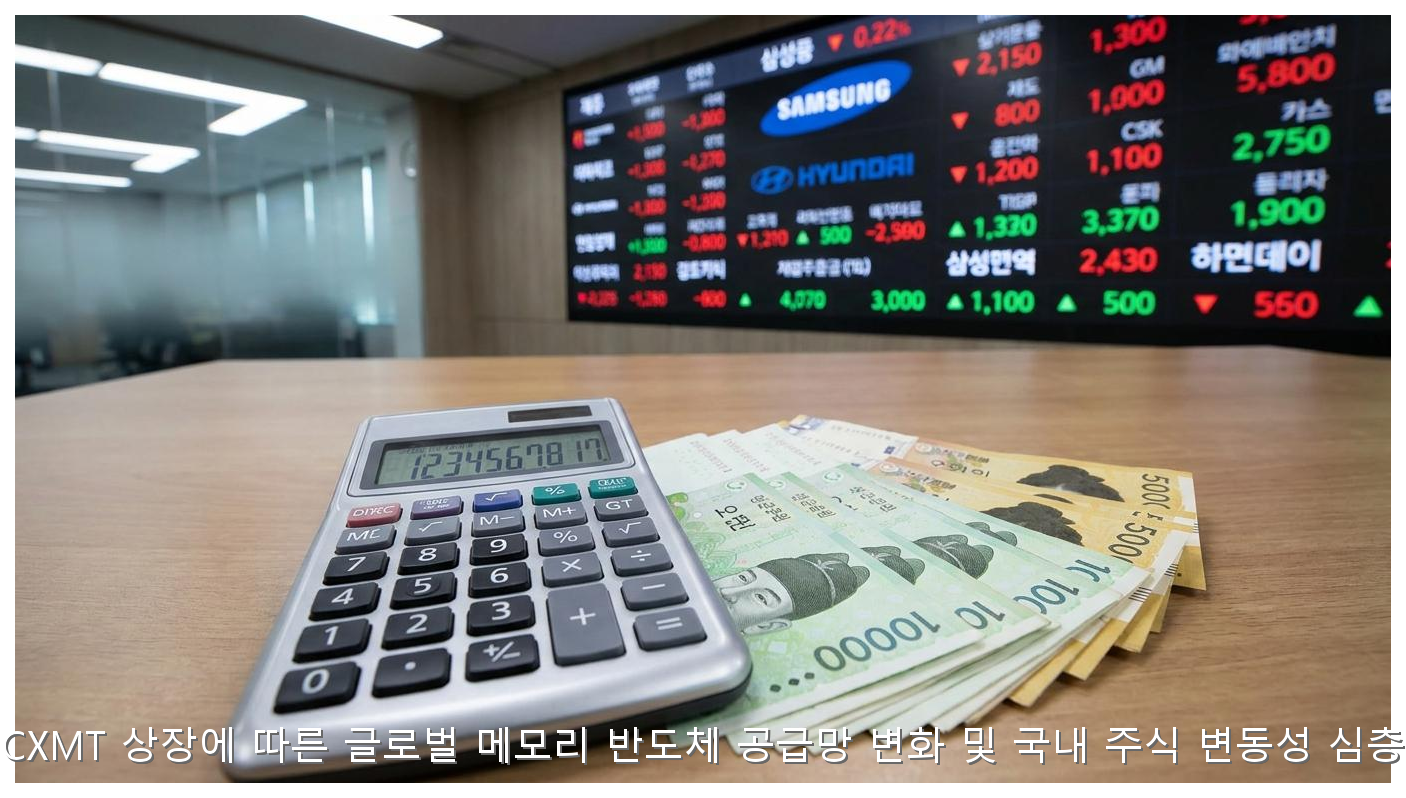 중국 CXMT 상장에 따른 글로벌 메모리 반도체 공급망 변화 및 국내 주식 변동성 심층 분석 핵심 안내 및 분석 인포그래픽 (8)
