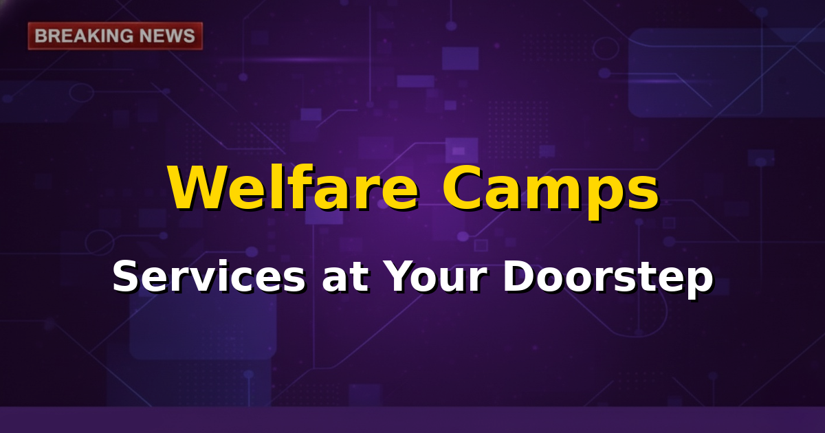 Delhi Chief Minister Rekha Gupta inaugurating a Jan Kalyan Shivir public welfare camp.