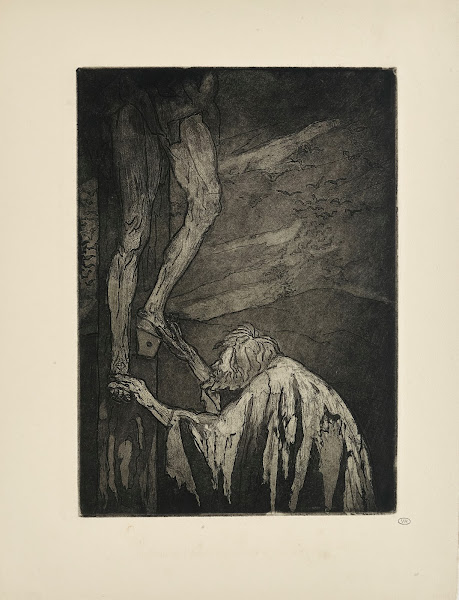 N 43  Le long de larbre obscur il lève ses deux bras 1935