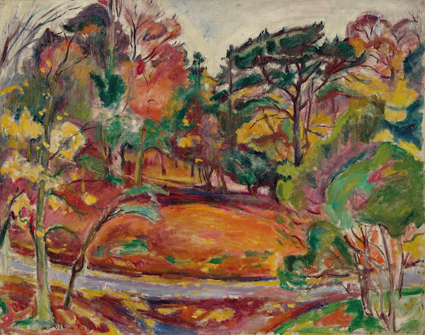 Automne à Honfleur la Côte de Grâce 1909