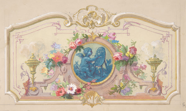 Design fo the Allegory of the Arts 19th Century