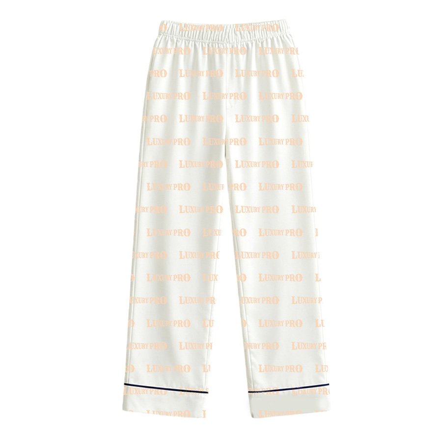 AOP Binded edged TRB satin pocket pajama set